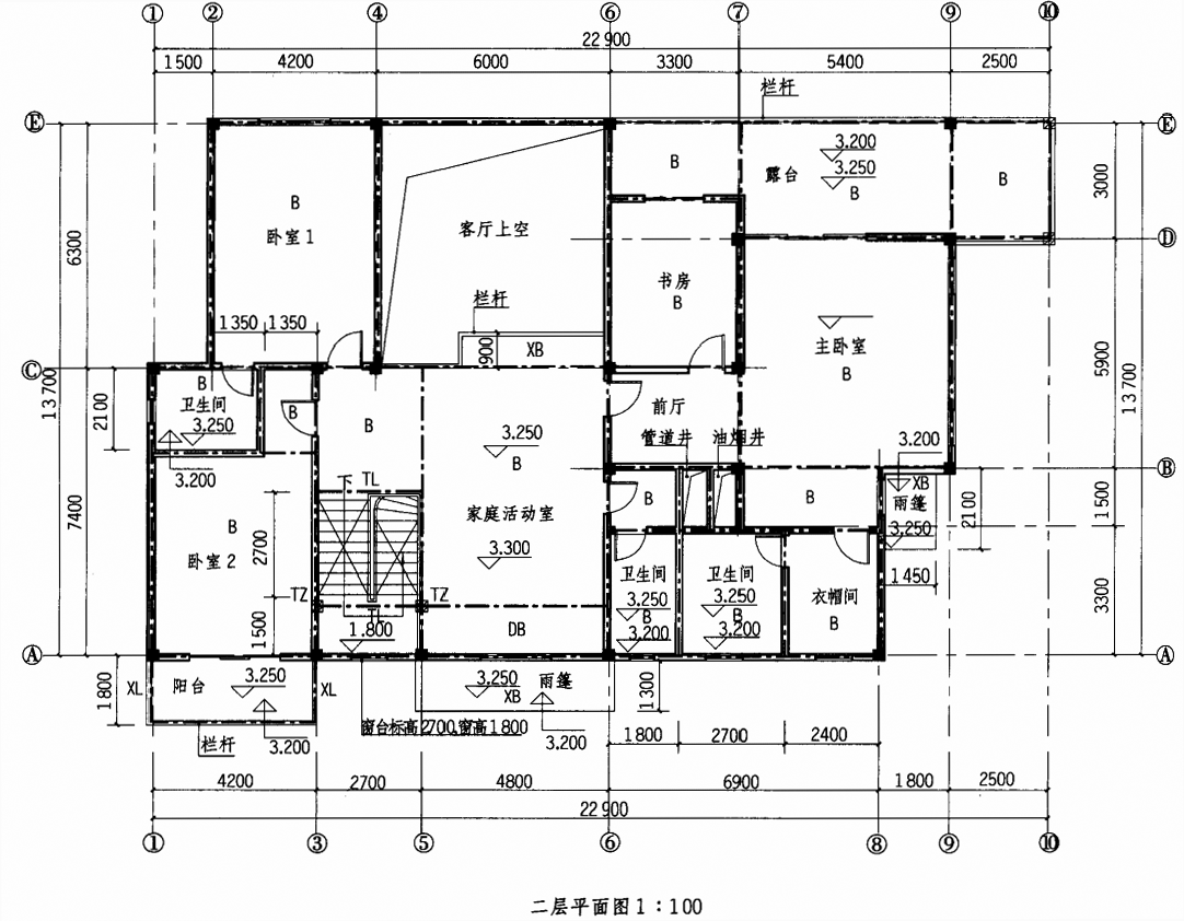 任务描述图示为抗震设防7度地区某独立住宅建筑的一层二层平面图