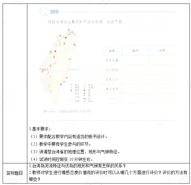 初中地理教案范文_人教版初中八年级上册地理教案_初中教案模板范文